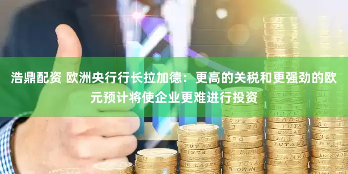 浩鼎配资 欧洲央行行长拉加德：更高的关税和更强劲的欧元预计将使企业更难进行投资